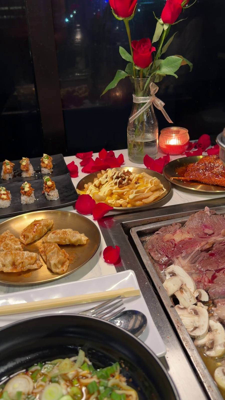 Mesa completa Cena Romántica