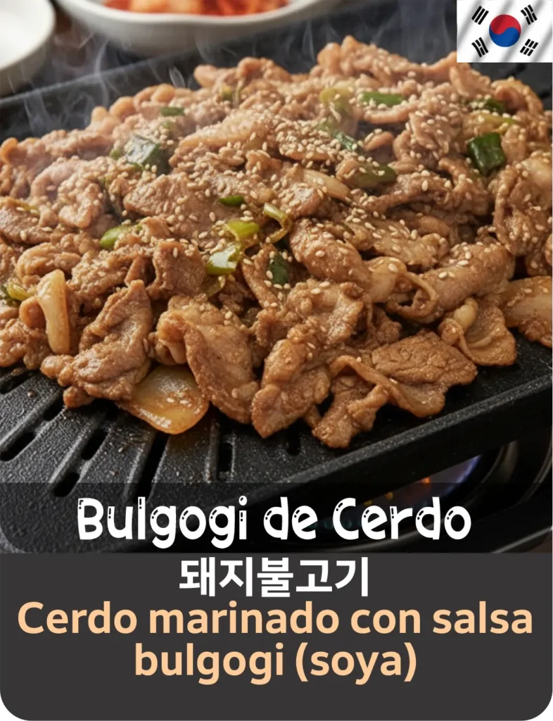4 bulgogi de cerdo