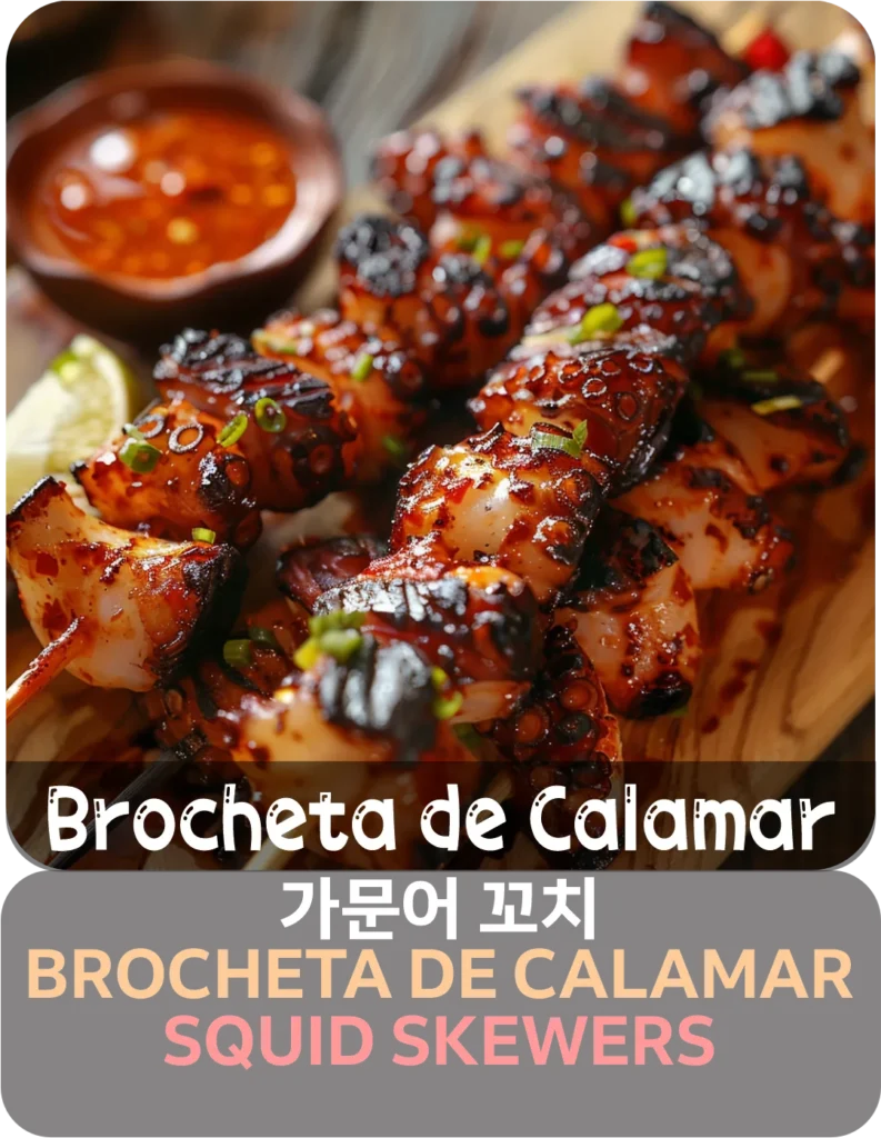 brocheta calamar