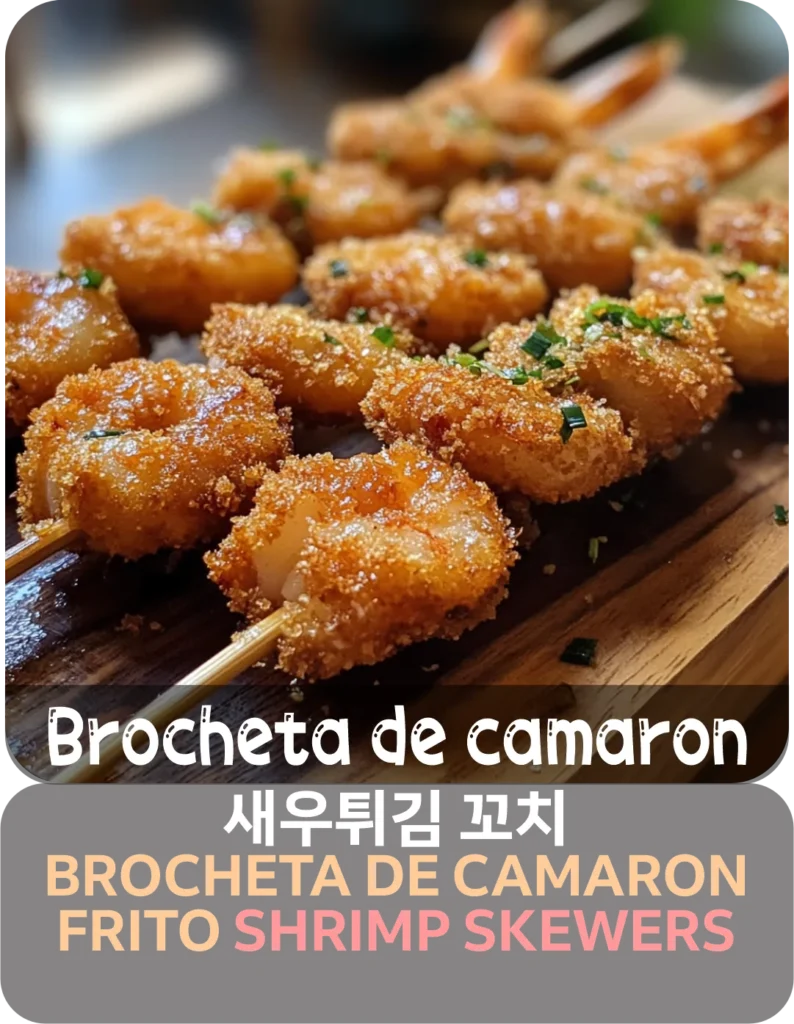 brocheta de camaron